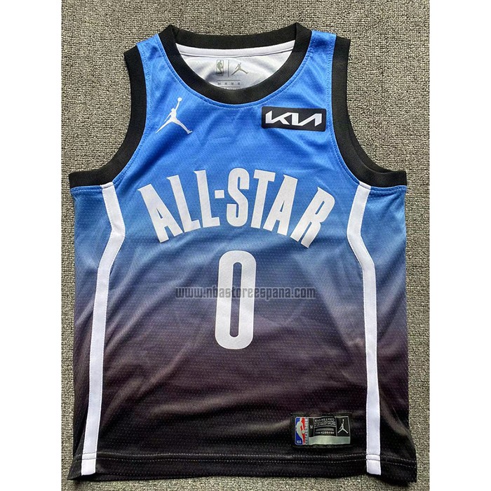 Camiseta Nino All Star 2023 Boston Celtics Jayson Tatum NO 0 Azul